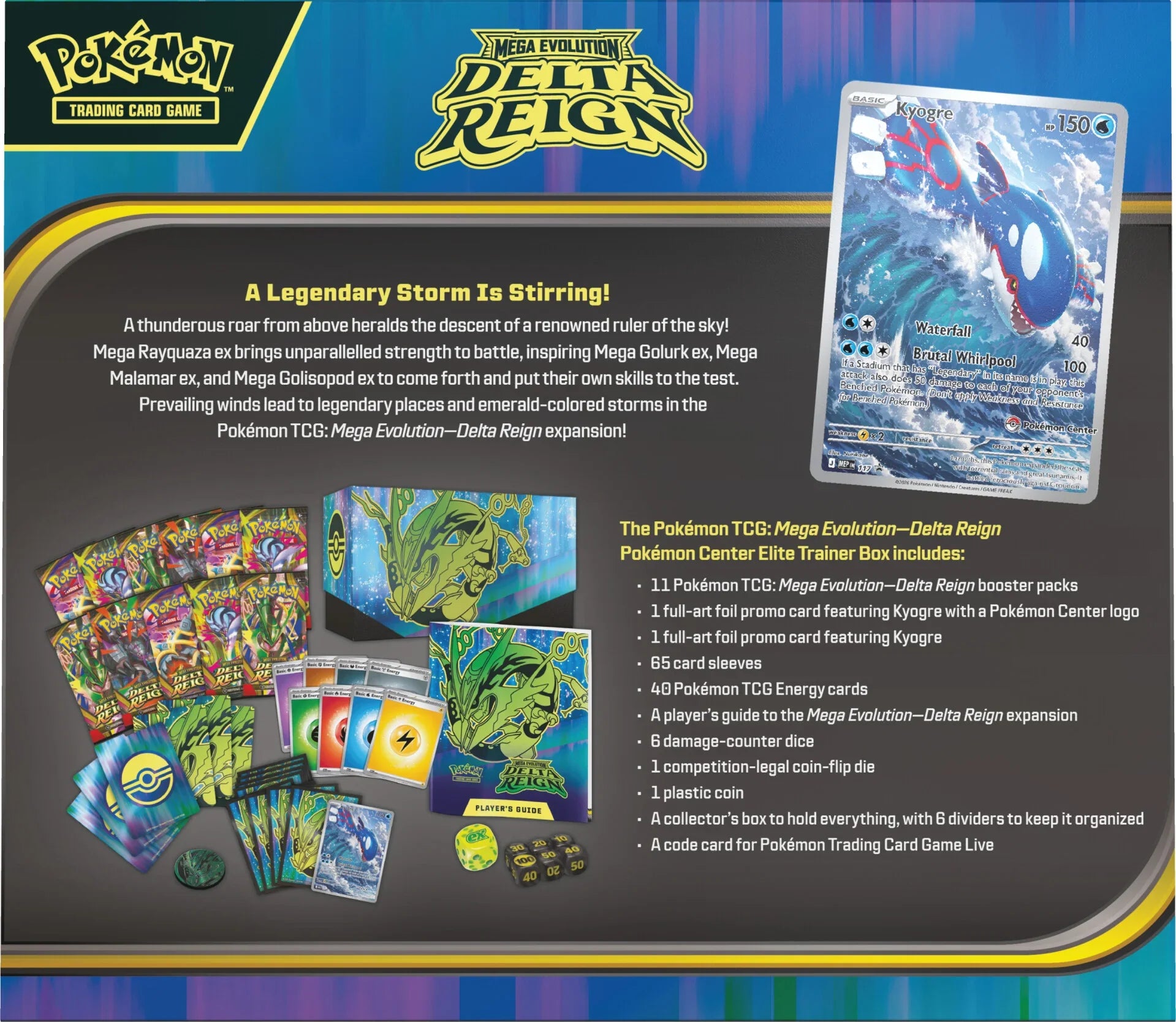 Delta Reign Pokémon Center Elite Trainer Box ITA