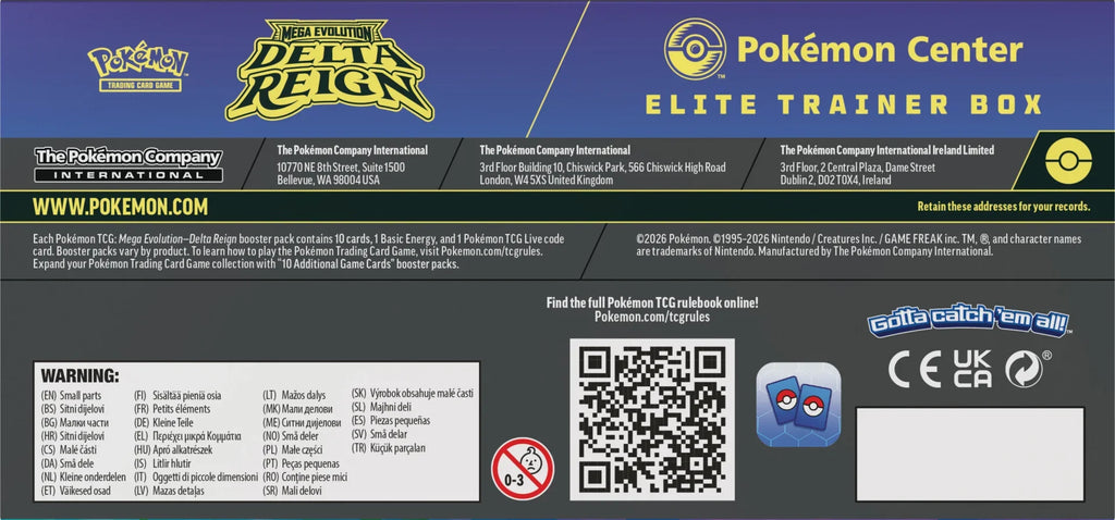 Delta Reign Pokémon Center Elite Trainer Box ITA