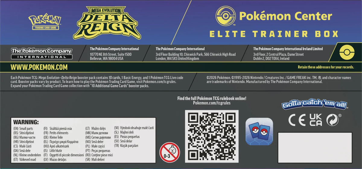 Delta Reign Pokémon Center Elite Trainer Box ITA