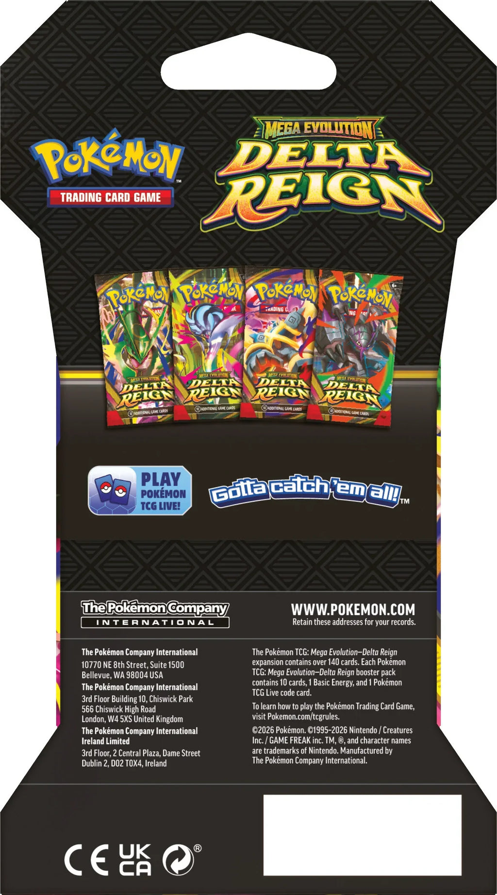 Delta Reign Sleeved Booster Pack (10 Cards) ITA